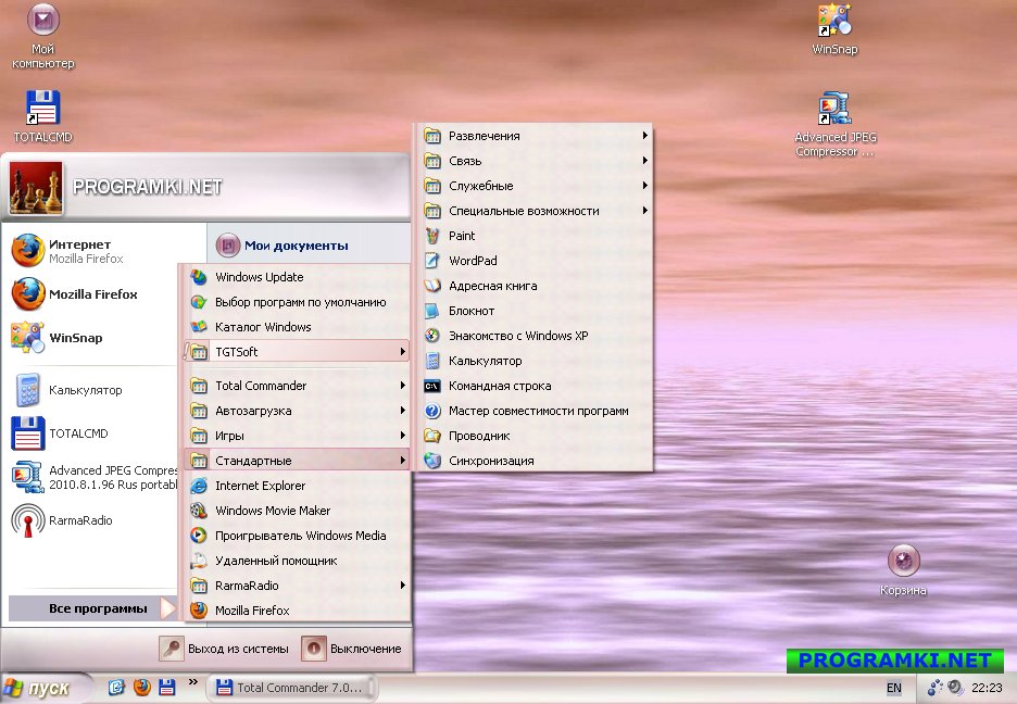 Скриншот темы для Windows Pearl 