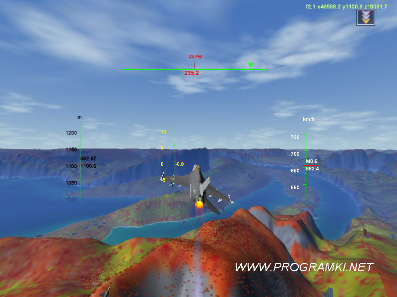 Скриншот заставки для рабочего стола Flight Simulator Screensaver 1.1