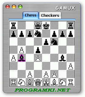Скриншот игры Gamux (шахматы + шашки) 2.0