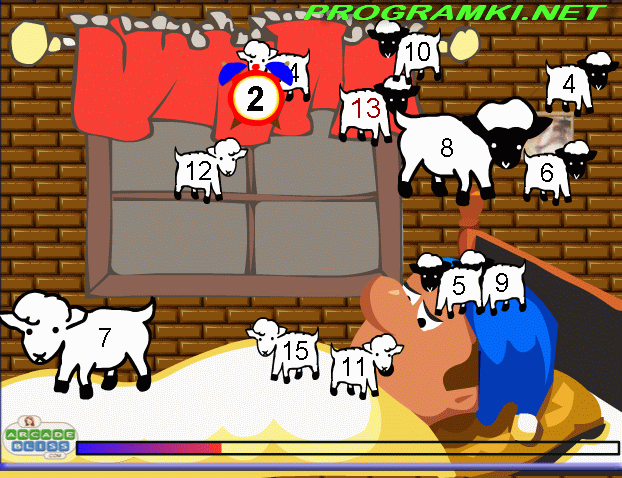 Скриншот флеш игры Counting the Sheep 