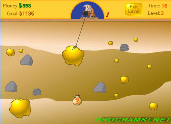 Скриншот флеш игры Gold-miner 