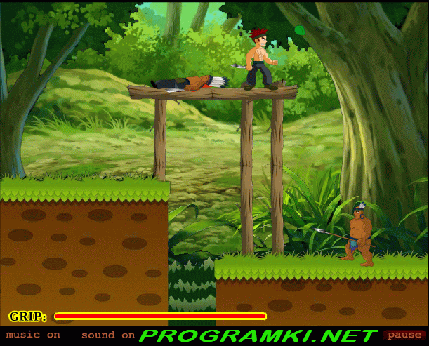 Скриншот флеш игры Jungle Assassin 