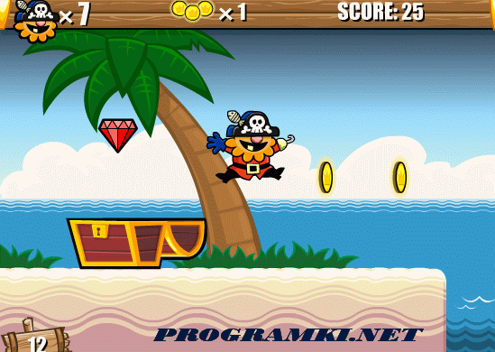 Скриншот флеш игры Puke The Pirate 