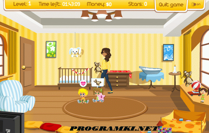 Скриншот флеш игры Super Baby Sitter 