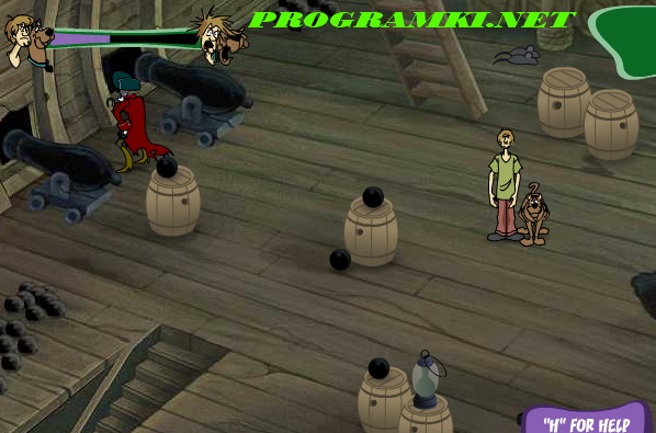 Скриншот флеш игры Scooby Doo episode 4 Pirate Ship of Fools 