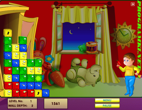 Скриншот флеш игры Vivid Bricks 