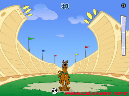 Скриншот флеш игры Scooby Doo Kickinit 