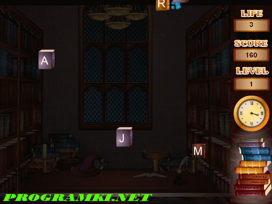 Скриншот флеш игры Magic library 