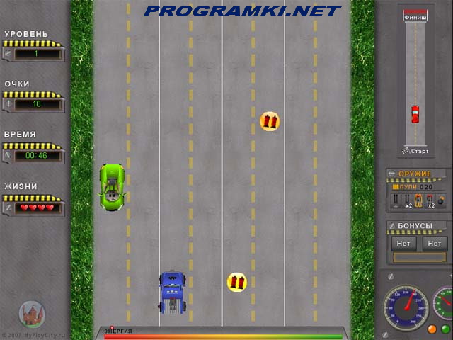 Скриншот игры Атаки на дорогах 