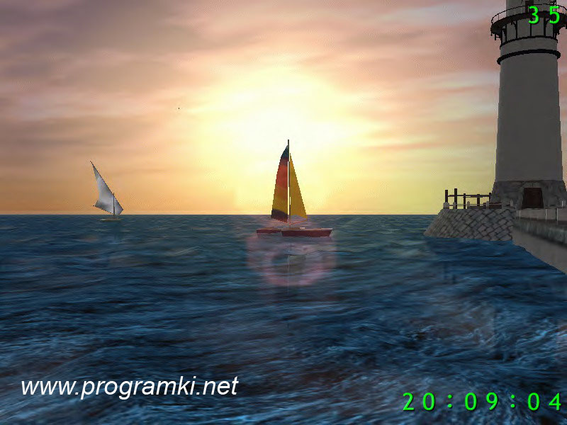Скриншот заставки для рабочего стола 3D Seascape Screensaver 1.1